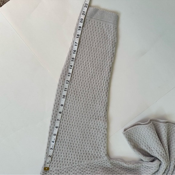 Stylish Chic Gray Knit Lounge Two Piece Set Medium - Picture 11 of 14